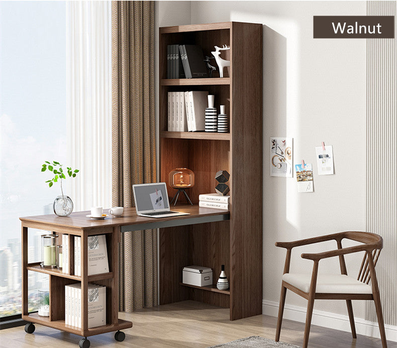 Space Saving Solid Wood Folding Armoire Desk with Storage Cabinet .