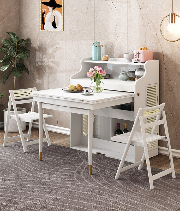 Individual Table Upgraded Space Saving Folding Multifunctional Dining Table With 4 Fold ...